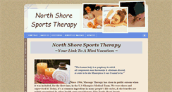 Desktop Screenshot of northshoresportstherapy.com