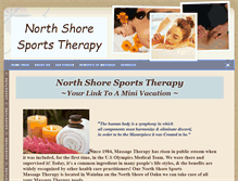 Tablet Screenshot of northshoresportstherapy.com